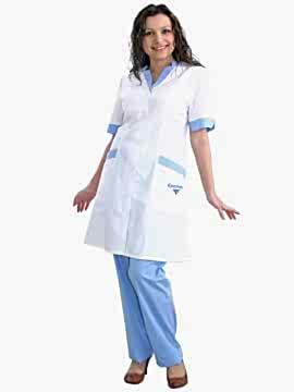 Костюм женский медсестры: халат укороченный ХЖУ-1-12, брюки БРЖ-1-1