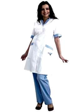 Халат медицинский женский для медсестры укороченный ХЖУ-1-12