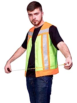 Жилет мужской рабочий сигнальный модель Ж-18-2