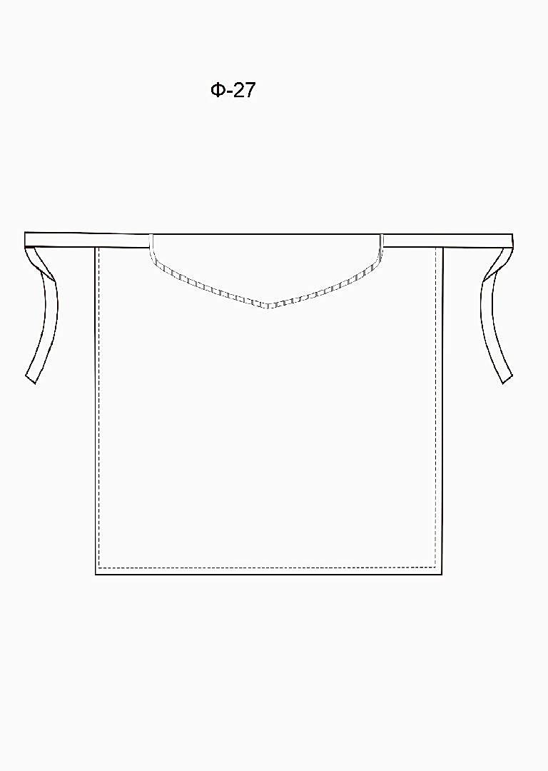 Фартук без нагрудника модель Ф-27