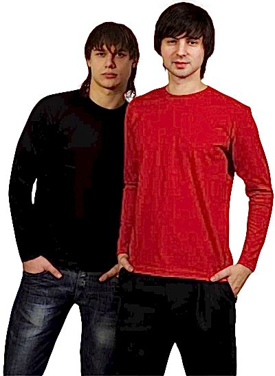 Футболки, круглый ворот, длинный рукав